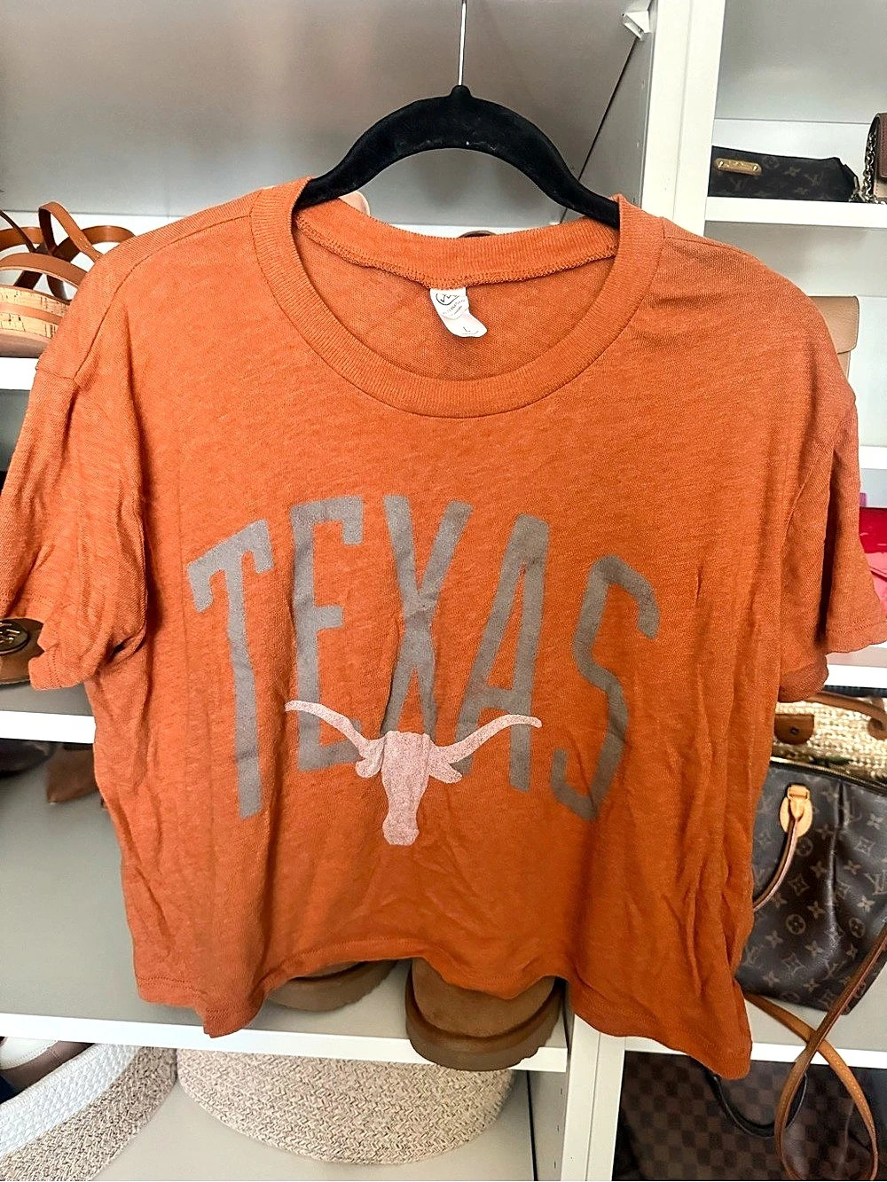 Alternative Texas Graphic Tee in Orange Size Large Like New